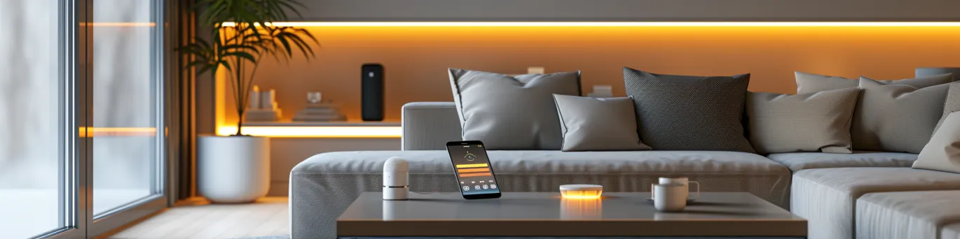 Maison connectée équipée de systèmes domotiques pour améliorer confort et réduire la consommation énergétique.